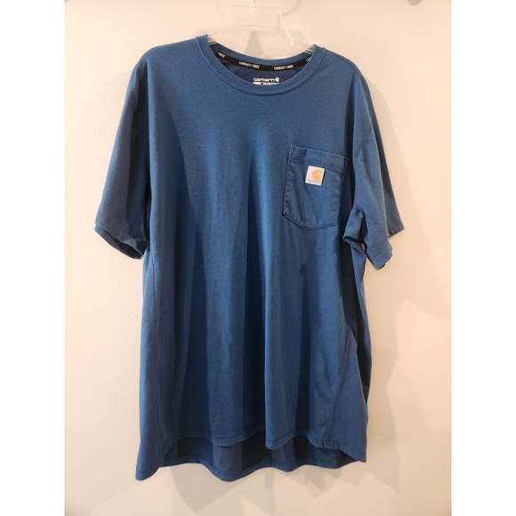Carhartt Other - Carhartt Force Shirt Mens XL Blue Relaxed‎ Fit Pocket Tee Workwear Performance